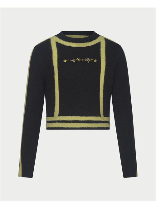 Pull fille Marc Ellis avec logo brodé MARC ELLIS | JMJSW00183BLACK/LIME